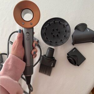 NEW Dyson Supersonic Hair Dryer in Gray and Orange